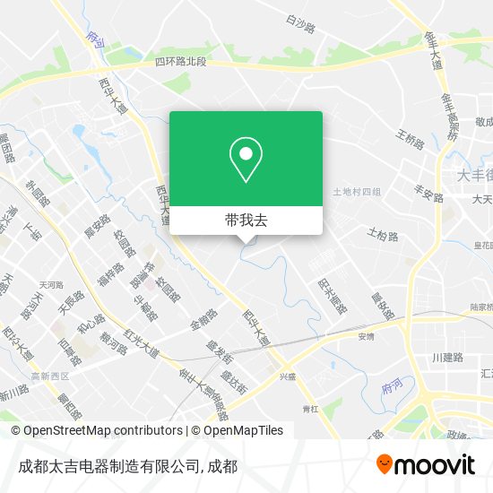 成都太吉电器制造有限公司地图