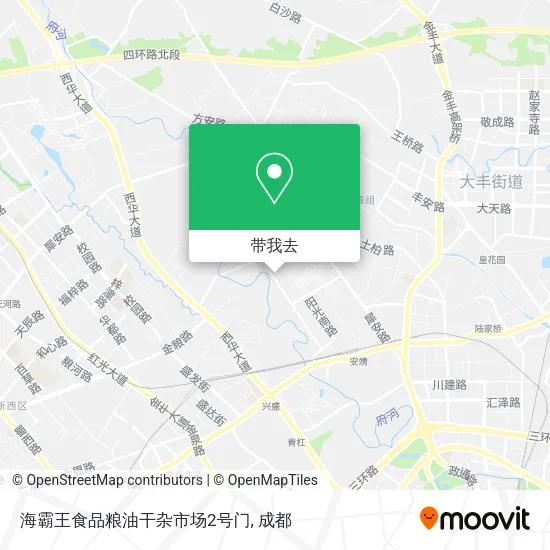 海霸王食品粮油干杂市场2号门地图