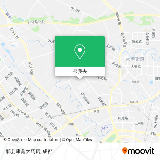郫县康鑫大药房地图