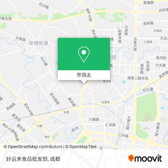 好运来食品批发部地图