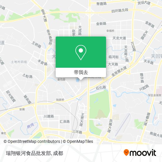 瑞翔银河食品批发部地图