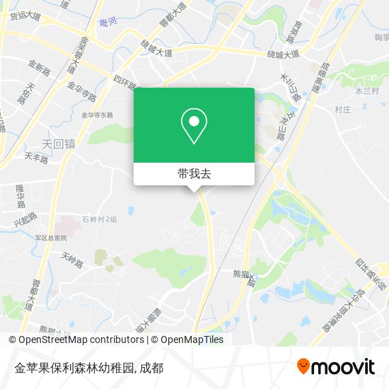 金苹果保利森林幼稚园地图