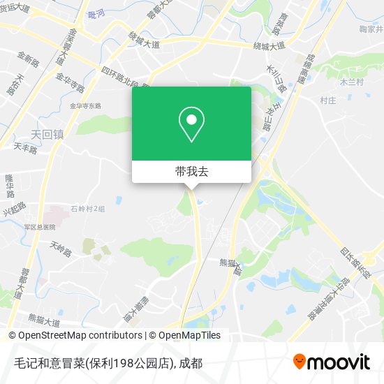 毛记和意冒菜(保利198公园店)地图