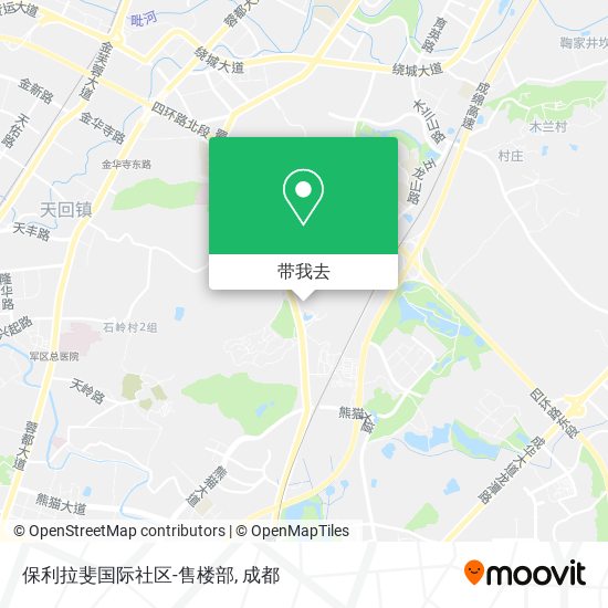 保利拉斐国际社区-售楼部地图
