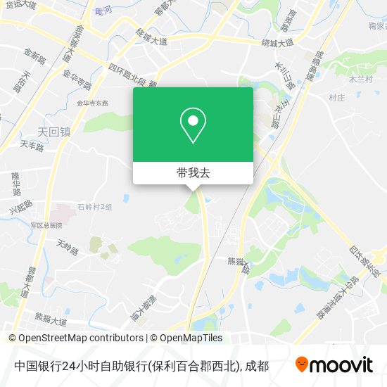 中国银行24小时自助银行(保利百合郡西北)地图