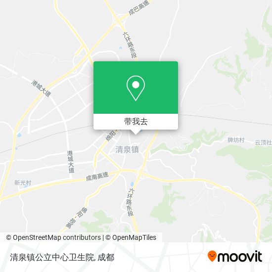 清泉镇公立中心卫生院地图