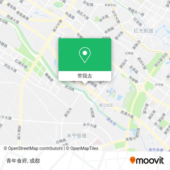 青年食府地图