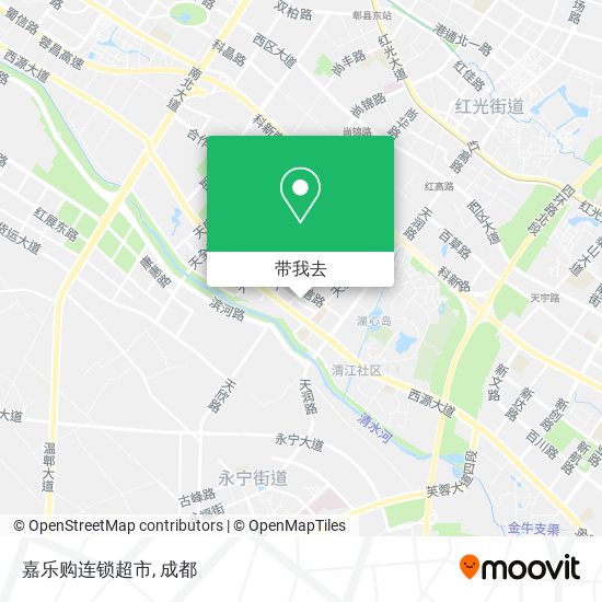 嘉乐购连锁超市地图