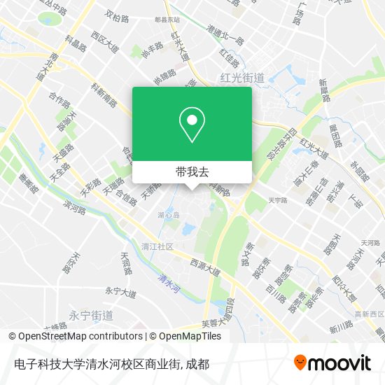 电子科技大学清水河校区商业街地图