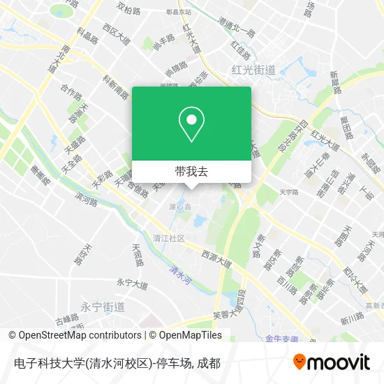电子科技大学(清水河校区)-停车场地图
