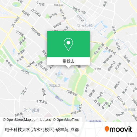 电子科技大学(清水河校区)-硕丰苑地图