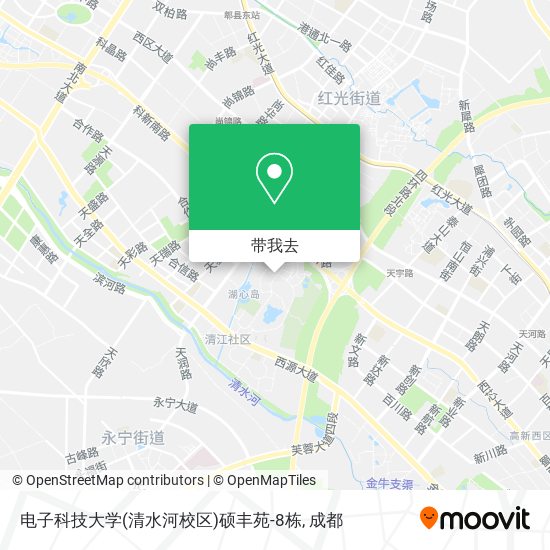 电子科技大学(清水河校区)硕丰苑-8栋地图