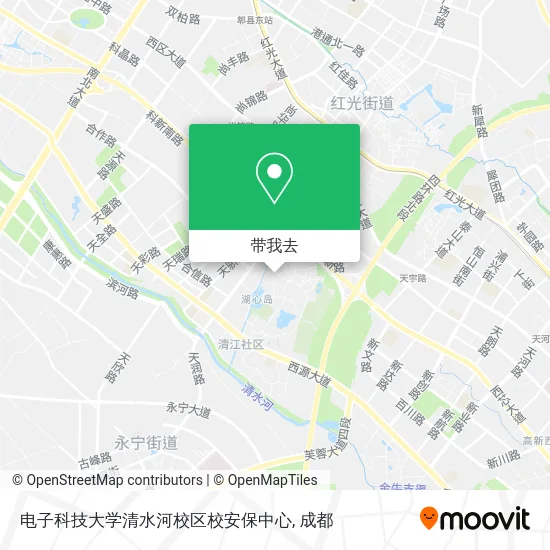 电子科技大学清水河校区校安保中心地图