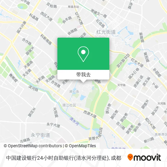 中国建设银行24小时自助银行(清水河分理处)地图