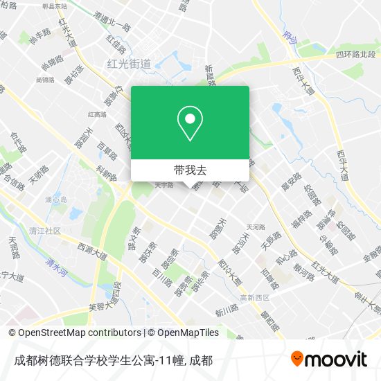 成都树德联合学校学生公寓-11幢地图