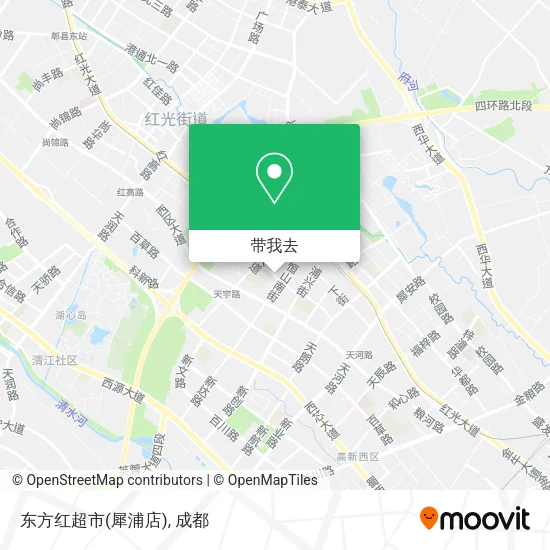 东方红超市(犀浦店)地图