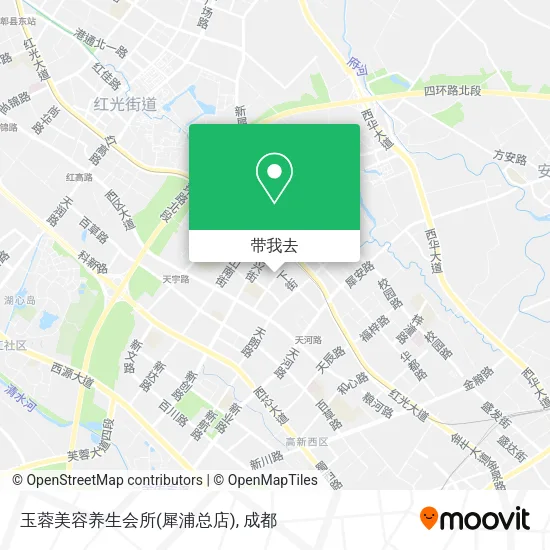 玉蓉美容养生会所(犀浦总店)地图