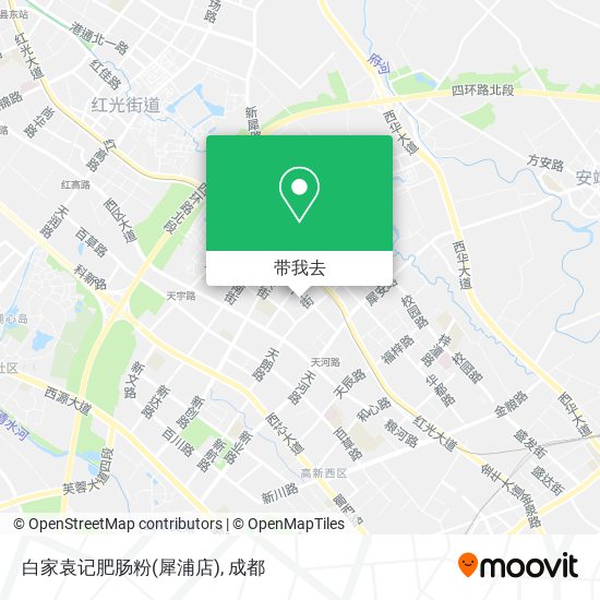 白家袁记肥肠粉(犀浦店)地图