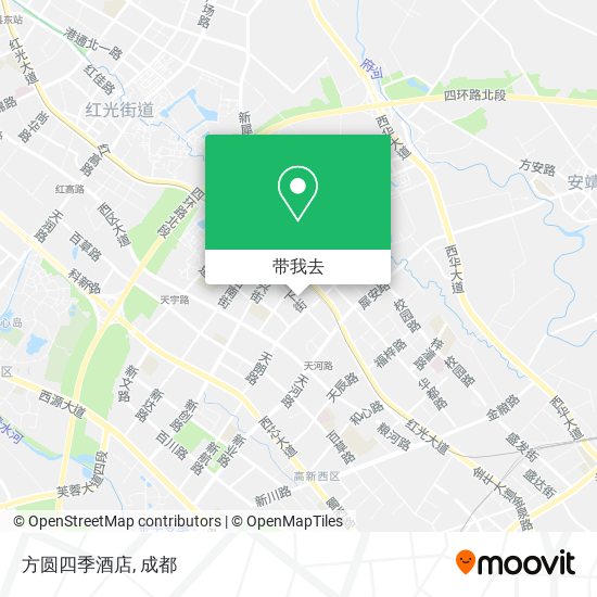 方圆四季酒店地图