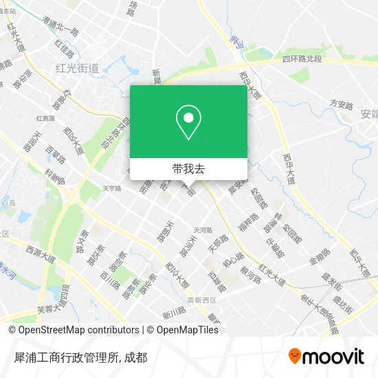 犀浦工商行政管理所地图