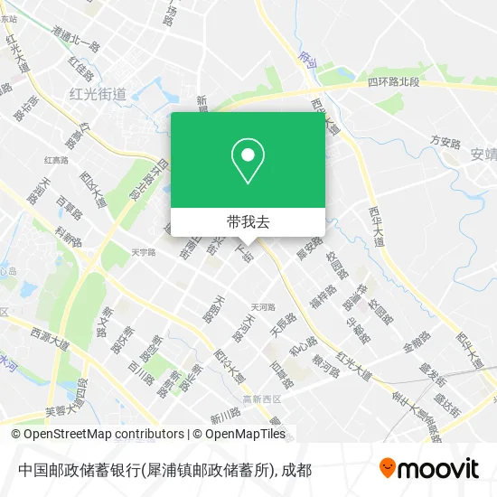 中国邮政储蓄银行(犀浦镇邮政储蓄所)地图