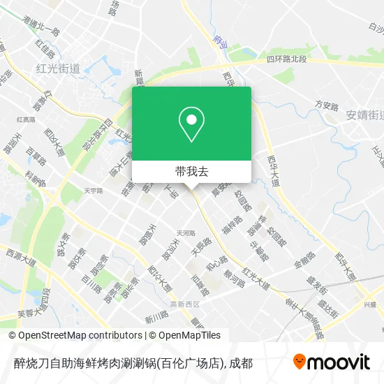 醉烧刀自助海鲜烤肉涮涮锅(百伦广场店)地图