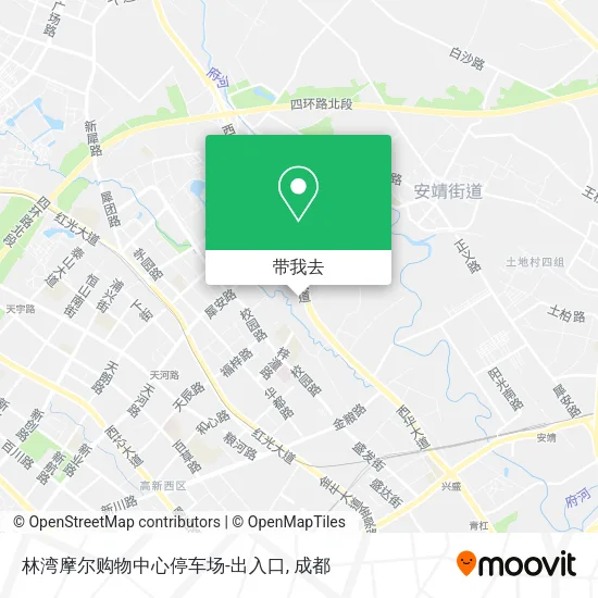 林湾摩尔购物中心停车场-出入口地图