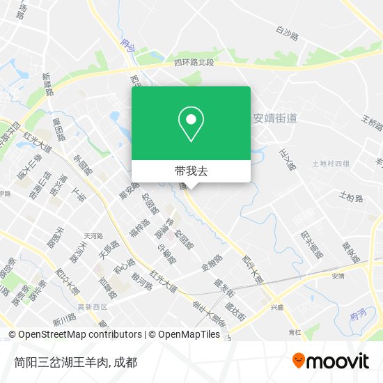 简阳三岔湖王羊肉地图