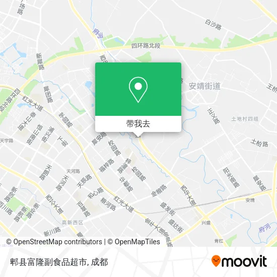 郫县富隆副食品超市地图
