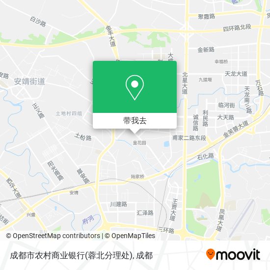 成都市农村商业银行(蓉北分理处)地图