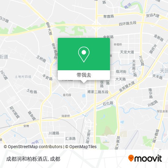 成都润和柏栎酒店地图