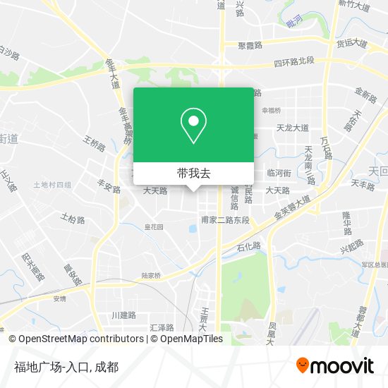 福地广场-入口地图