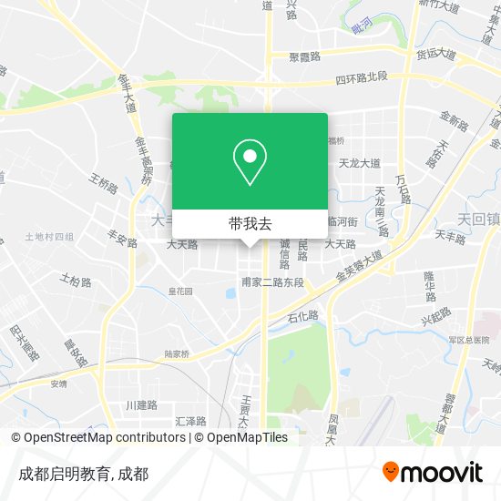 成都启明教育地图