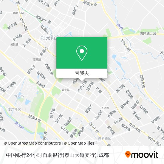 中国银行24小时自助银行(泰山大道支行)地图
