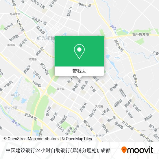 中国建设银行24小时自助银行(犀浦分理处)地图