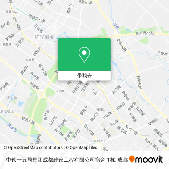 中铁十五局集团成都建设工程有限公司宿舍-1栋地图