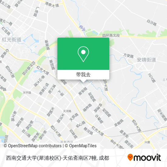 西南交通大学(犀浦校区)-天佑斋南区7幢地图