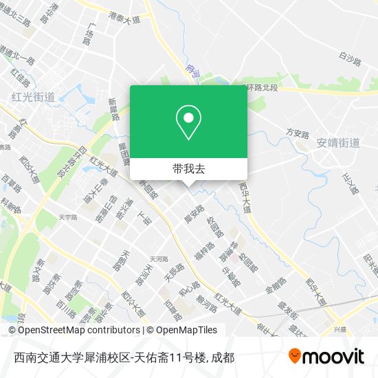 西南交通大学犀浦校区-天佑斋11号楼地图