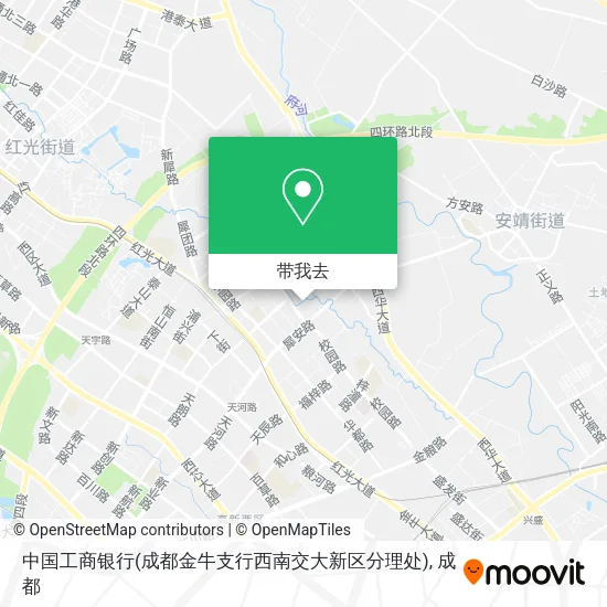 中国工商银行(成都金牛支行西南交大新区分理处)地图