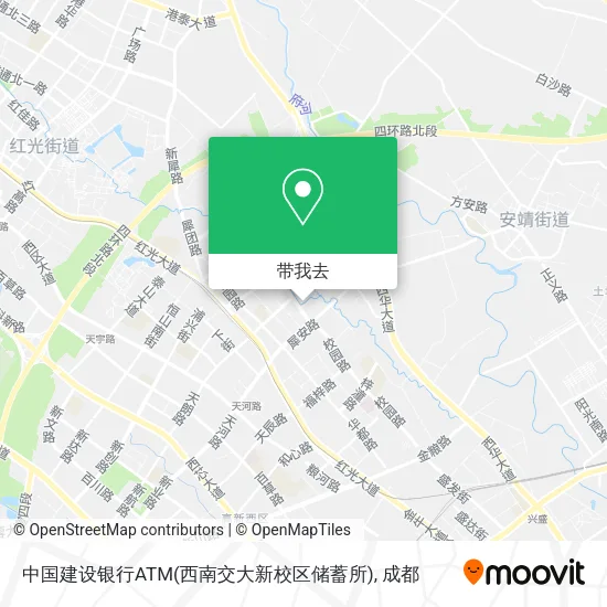 中国建设银行ATM(西南交大新校区储蓄所)地图