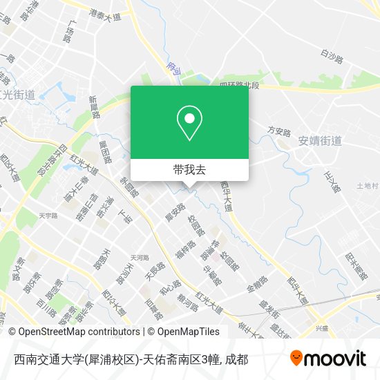 西南交通大学(犀浦校区)-天佑斋南区3幢地图