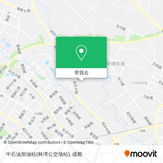 中石油加油站(林湾公交场站)地图