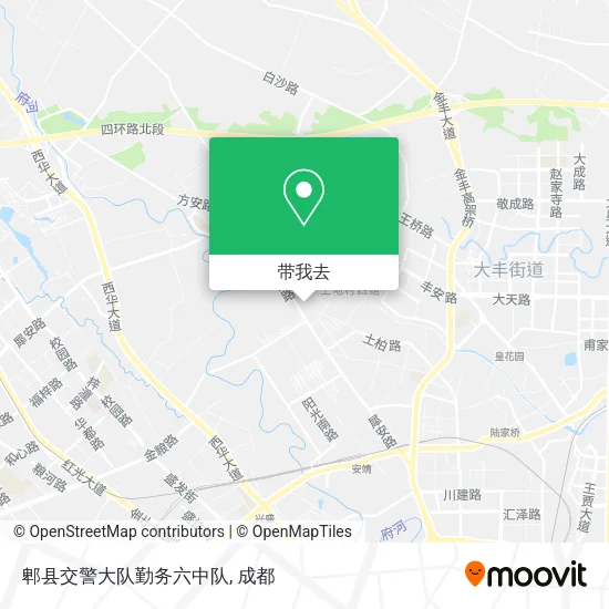郫县交警大队勤务六中队地图