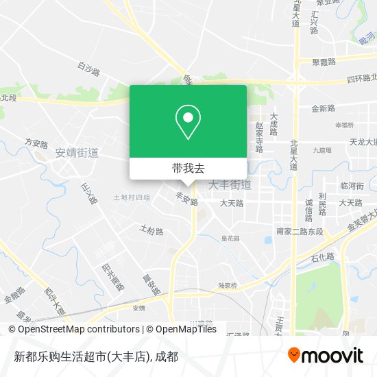 新都乐购生活超市(大丰店)地图