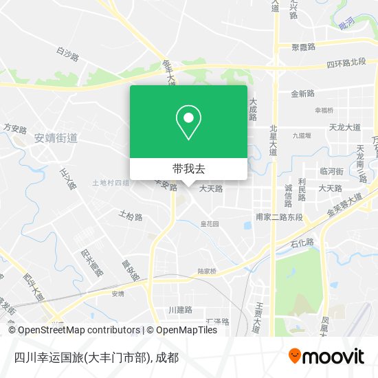 四川幸运国旅(大丰门市部)地图