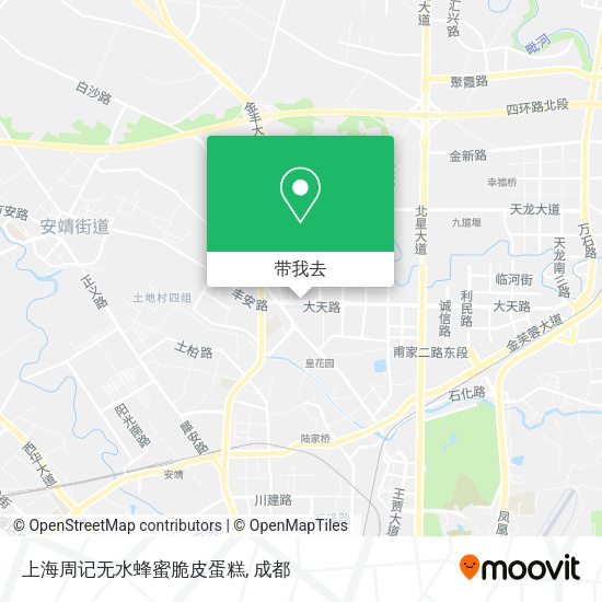 上海周记无水蜂蜜脆皮蛋糕地图