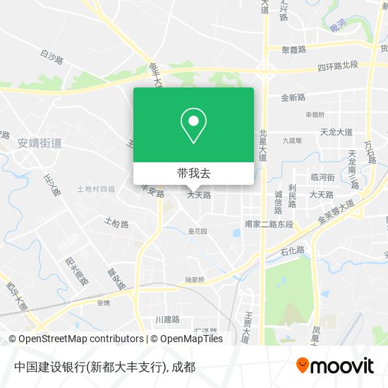 中国建设银行(新都大丰支行)地图