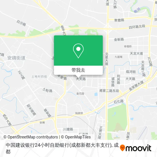 中国建设银行24小时自助银行(成都新都大丰支行)地图