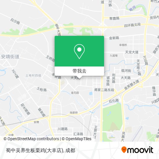 蜀中吴养生板栗鸡(大丰店)地图
