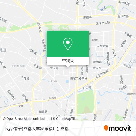 良品铺子(成都大丰家乐福店)地图
